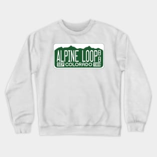 Alpine Loop Backcountry Byway license plate Crewneck Sweatshirt